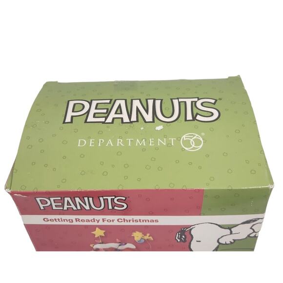 NEW! DEPARTMENT 56 PEANUTS GETTING READY FOR CHRISTMAS SNOOPY WOODSTOCK - Picture 8 of 8